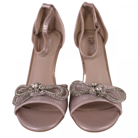 Sandale elegante cu toc înalt și aplicații strălucitoare [1]