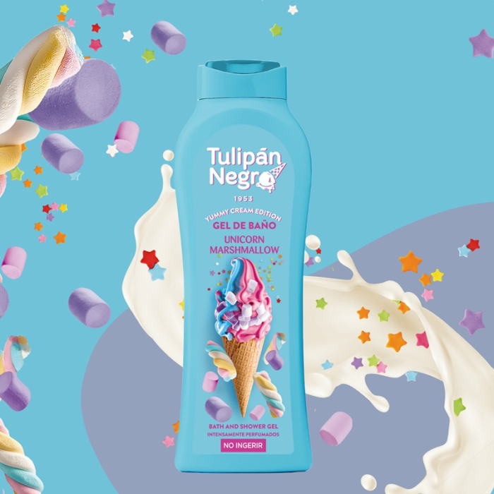 Tulipán Negro Gel de Duș Unicorn Marshmallow 650ML cu Aromă Dulce de Marshmallow [2]