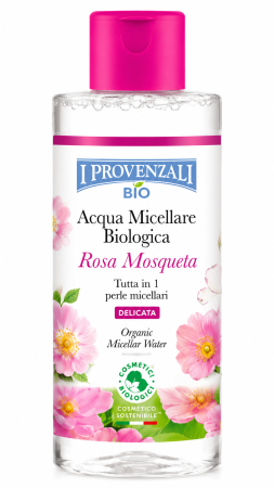 Demachiante - I Provenzali Apă Micelară Bio Rosa Mosqueta 400ML Fără Alcool pentru Piele Sensibilă