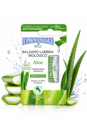 Balsamuri de buze și peelinguri - I Provenzali Balsam de Buze Bio Aloe Vera 5.5ML Hidratare și Protecție Zilnică