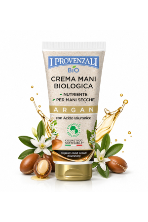 Creme de mâini - Bio Crema maini Argan 75 ml, crema hidratanta nutritiva, pentru maini uscate, cu acid hialuronic