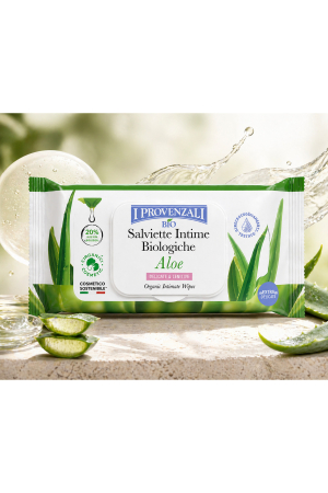 Îngrijire intimă - Bio Șervețele Intime Aloe - Hidratante, Delicate, Organice, pentru Piele Sensibilă