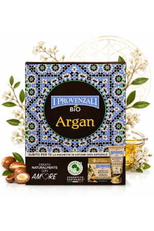 Seturi cadou - I Provenzali Bio Set Argan – Cremă de Față și Lapte Demachiant Organic