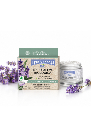 Creme de față - Crema anti-rid bio Lavanda Ligure, 50 ml, hidratare intensa, primele riduri, ten sensibil