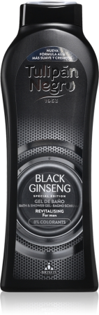 Gel de duș - Tulipán Negro Gel de Duș Black Ginseng 650ML pentru Bărbați cu Efect Revitalizant