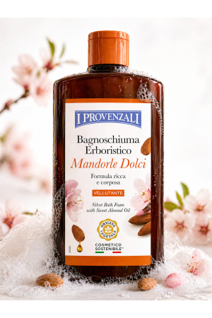 Gel de duș - Gel de Duș Spumant Migdale Dulci 400 ml - Curățare Delicată, Hidratare Intensă, Piele Catifelată