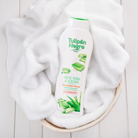 Tulipán Negro Gel de Duș Aloe Vera & Jojoba 650ML Hidratare și Calmarea Pielii [1]