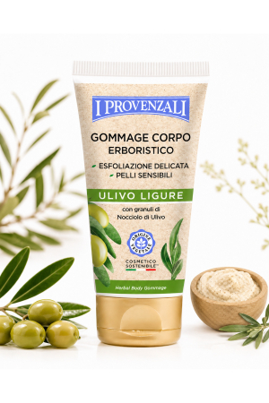Exfoliante pentru corp - Gommage Corp cu Ulei de Măsline 150 ml - Exfoliant cu Granule pentru Piele Sensibilă