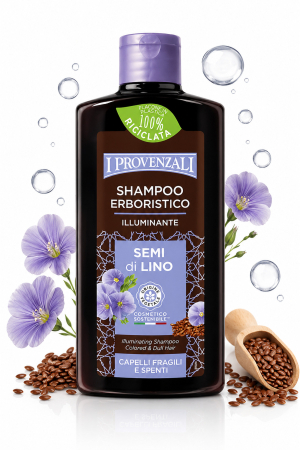 Șampon - Șampon Iluminant cu Semințe de In 250 ml - I Provenzali, Pentru Păr Fragil și Lipsit de Strălucire