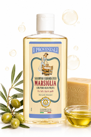 Șampon - Șampon Marsilia cu Ulei de Măsline 250 ml - I Provenzali, Curățare Delicată pentru Toate Tipurile de Păr