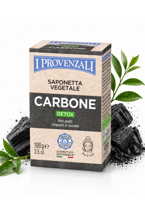 Săpunuri - Săpun cu Cărbune Detox 100g - Purificare Profundă, Ten Gras & Impur, Bio & Vegan