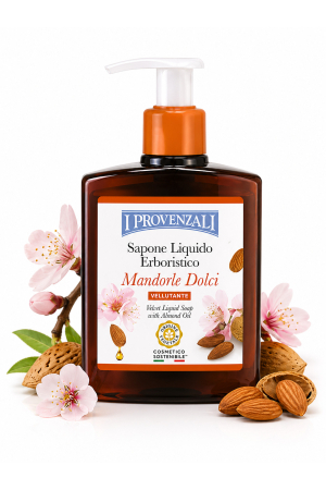 Săpun lichid - Săpun Lichid cu Ulei de Migdale 250 ml - I Provenzali, Piele Catifelată