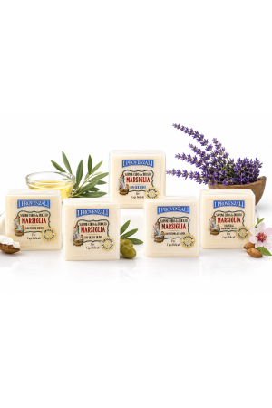 Săpunuri - Set 5 Săpunuri Marsilia pentru Rufe Delicate, 5 x 300g (1.5kg), Cu Glicerină și Uleiuri Vegetale