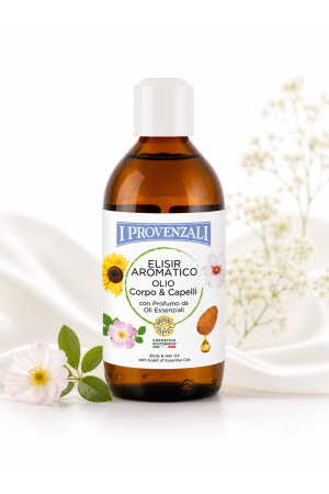Uleiuri pentru față și corp - Ulei Aromatic pentru Corp și Păr 200 ml - Elisir Aromatico, Parfum din Uleiuri Esențiale, Hidratare și Catifelare Naturală