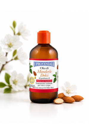 Uleiuri pentru față și corp - - Ulei de Migdale Dulci cu parfum de Mosc Alb (White Musk) - 200 ml