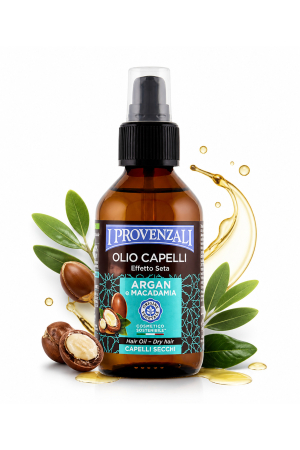 Îngrijire părului - Ulei Păr Argan & Macadamia 100 ml - Nutritiv, Effetto Seta, Păr Uscat și Deteriorat