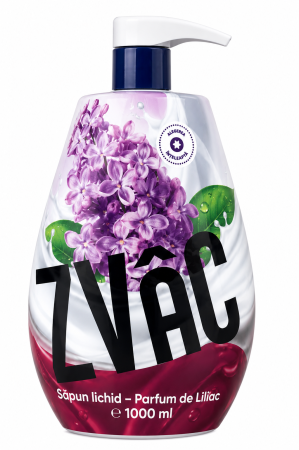 Săpun lichid - ZVAC Săpun Lichid Liliac 1000 ml cu Pompă – Parfum Floral pentru Mâini și Corp