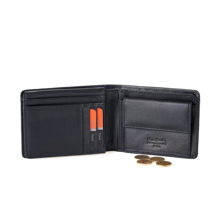 Portofel din piele Pierre Cardin cu logo metalic [2]