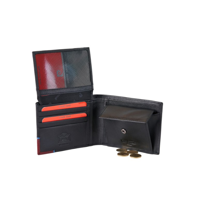 Portofel din piele Pierre Cardin cu logo metalic [4]