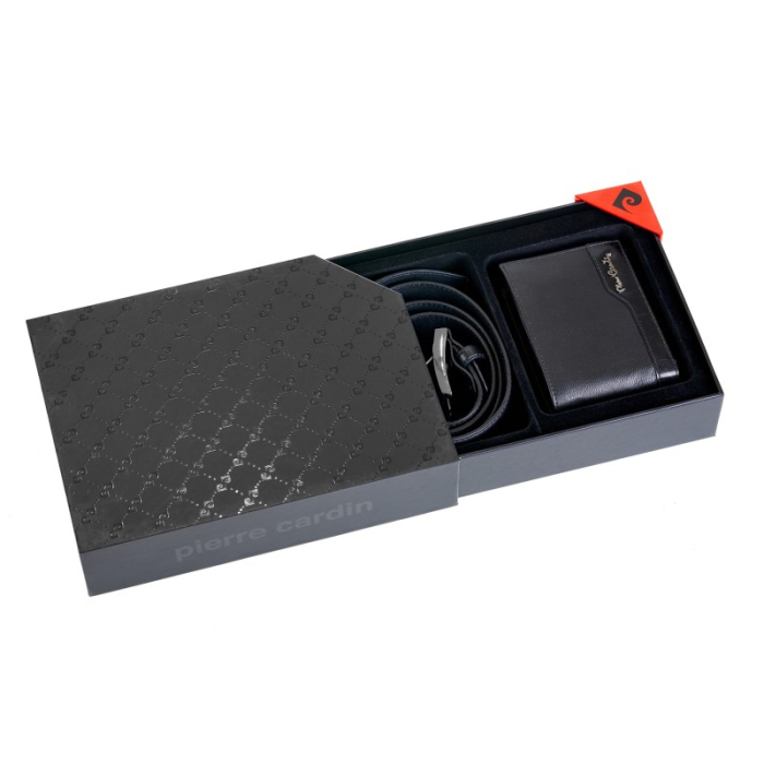 Portofel și curea din piele naturală Pierre Cardin [2]