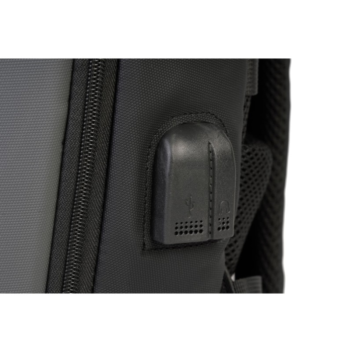 Rucsac Pierre Cardin port laptop cu buzunare multiple și port USB [11]