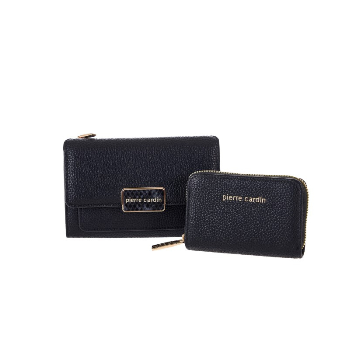 SET POȘETĂ + PORTCARD DIN PIELE ECO PENTRU DAMĂ - [2]