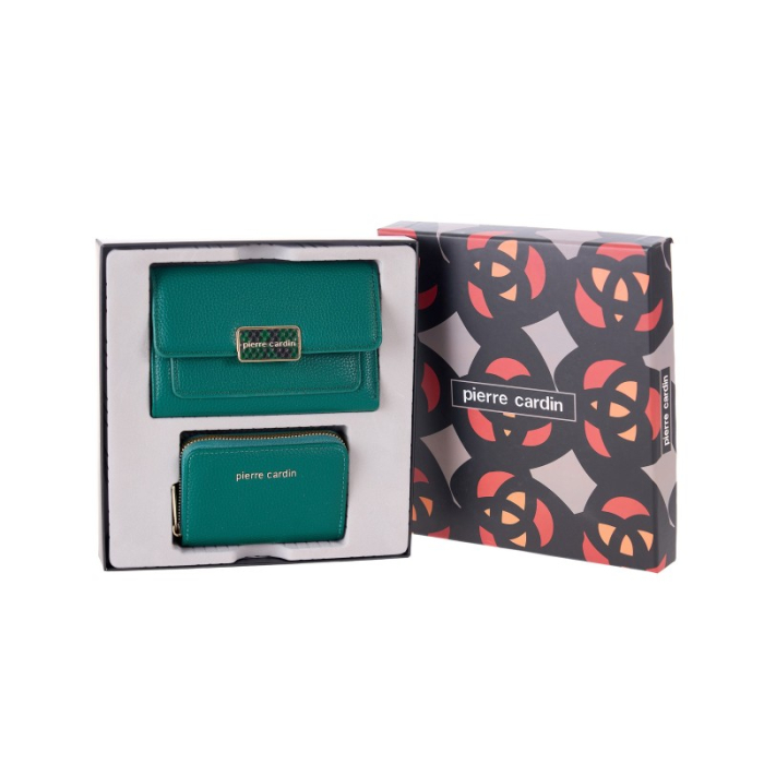SET POȘETĂ + PORTCARD DIN PIELE ECO PENTRU DAMĂ - [5]