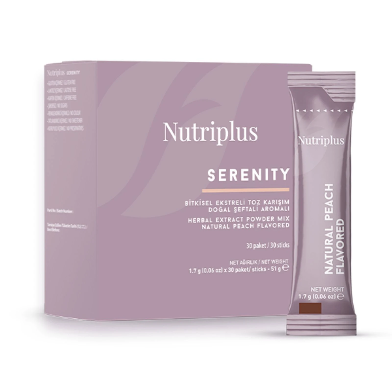 Nutriplus - NUTRIPLUS Ceai Serenity cu Piersica 30 buc