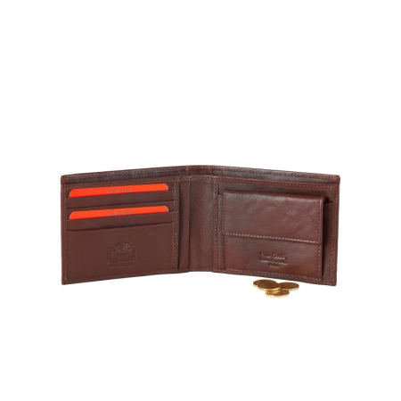 Portofel bărbătesc cu margine cusută și logo metalic Pierre Cardin [1]