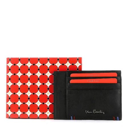 Accesorii Bărbați - Portofel de carduri fără inchidere din piele pentru bărbați Pierre Cardin