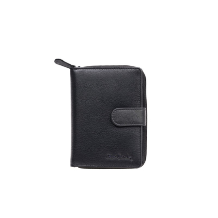 Accesorii femei - Portofel din piele cu fermoar și nasturi PIERRE CARDIN