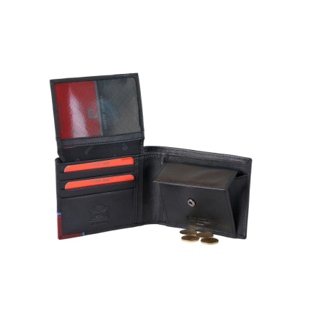 Portofel din piele Pierre Cardin cu logo metalic [3]