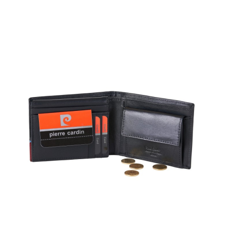 Portofel din piele Pierre Cardin cu logo metalic [2]