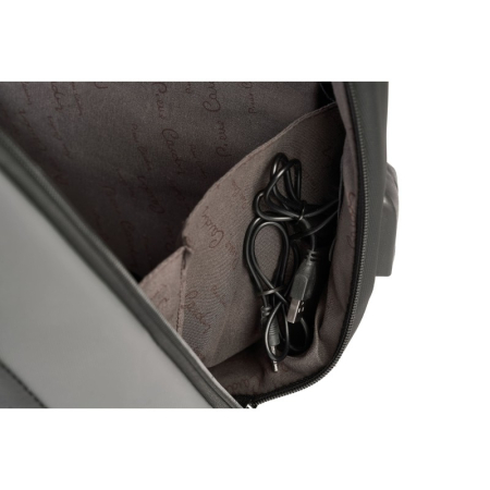 Rucsac Pierre Cardin port laptop cu buzunare multiple și port USB [4]