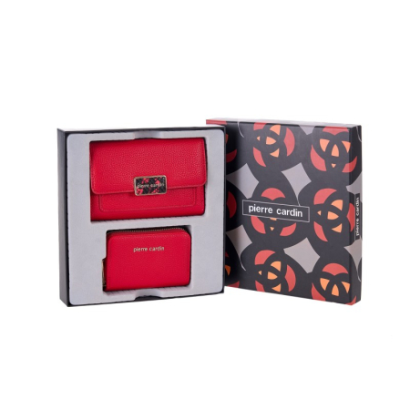 Accesorii femei - SET POȘETĂ + PORTCARD DIN PIELE ECO PENTRU DAMĂ -