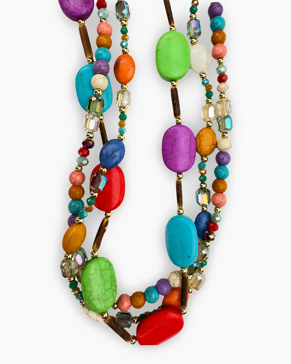 Colier Magdy Beija-Flor multicoloră [2]