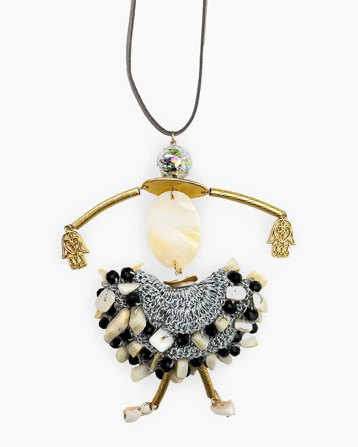 Colier Magdy Ecou negru [2]