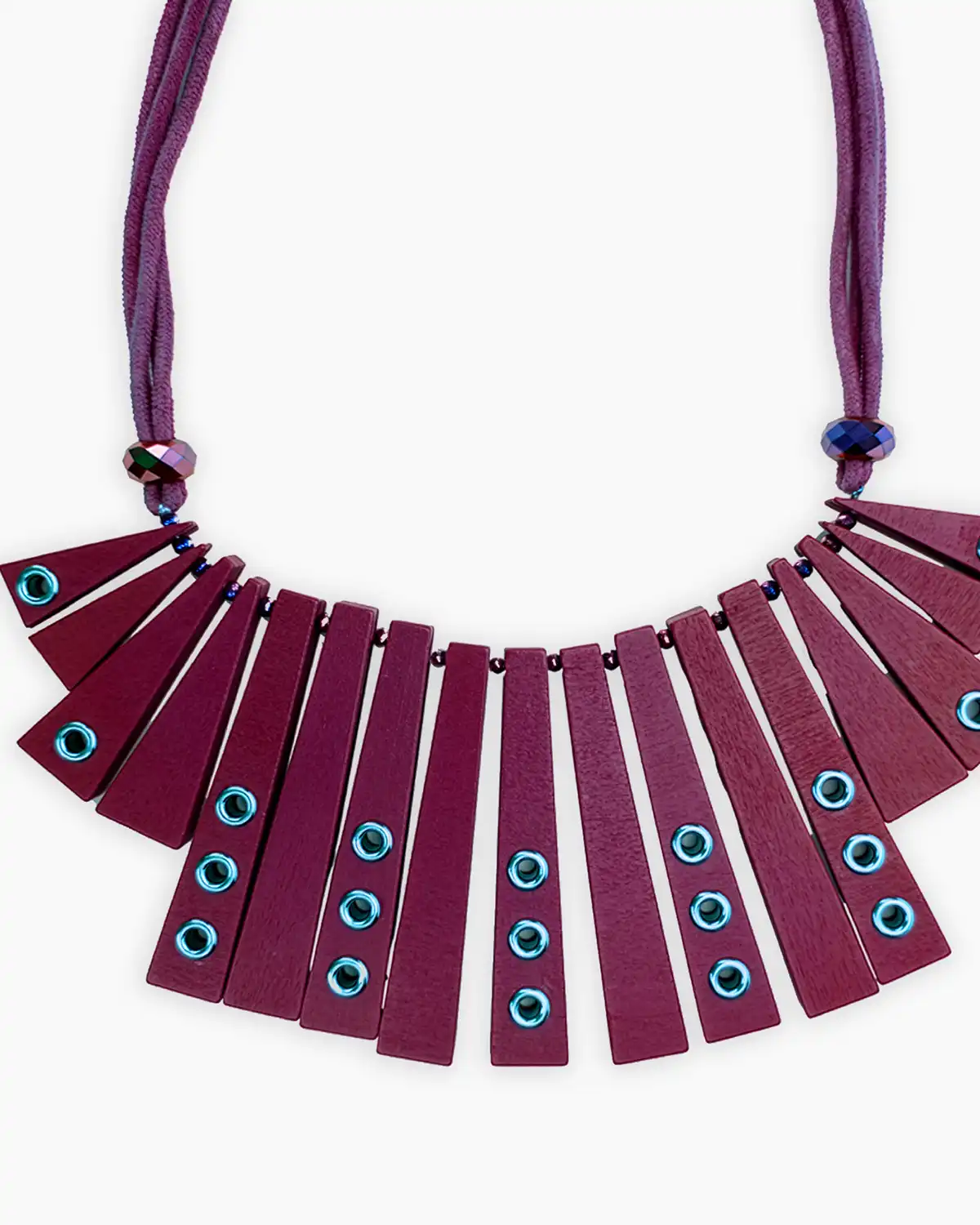 Colier Magdy Nebbia Veneziana vișiniu [2]