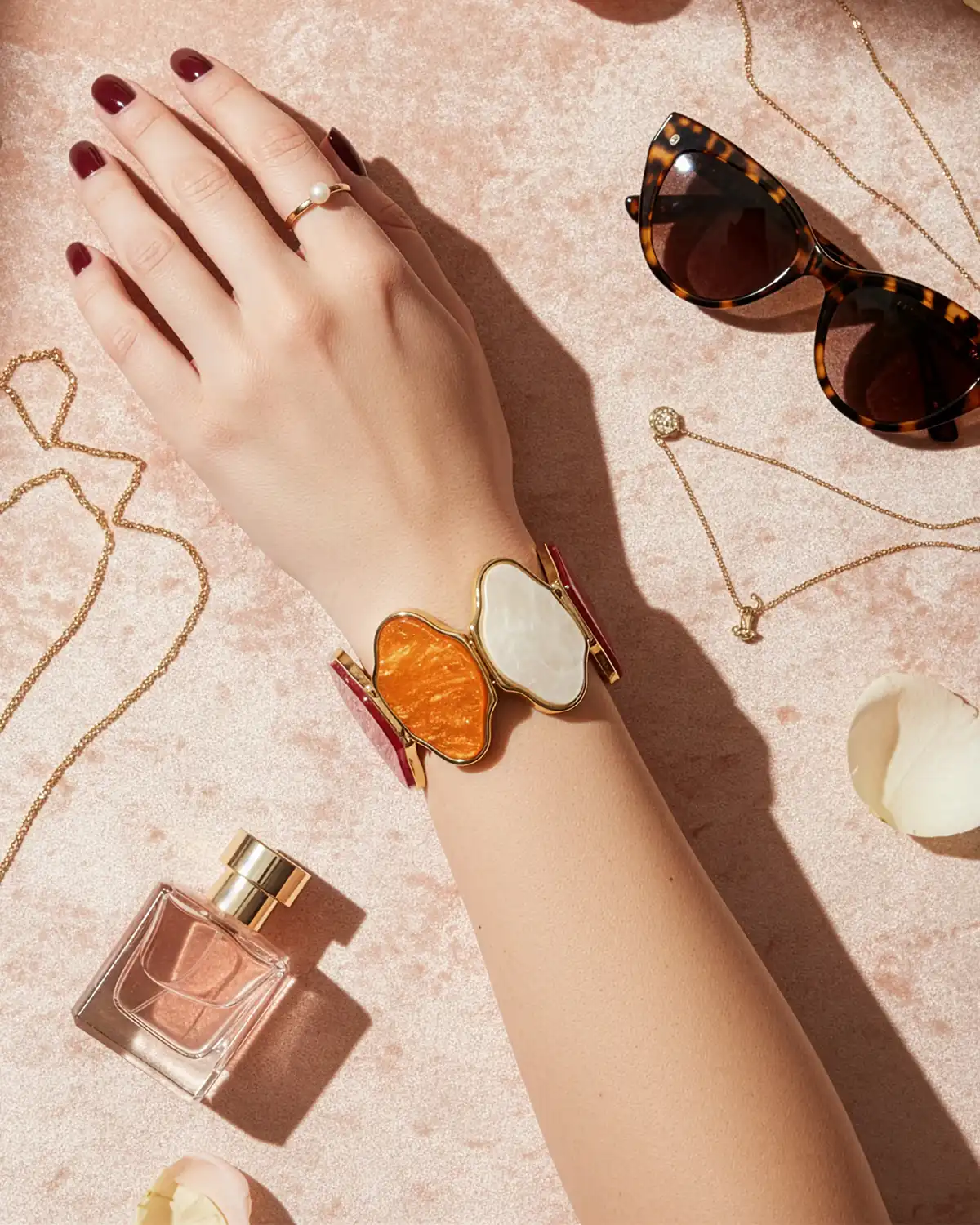 Gablonțuri - Brățară Magdy Inès portocalie