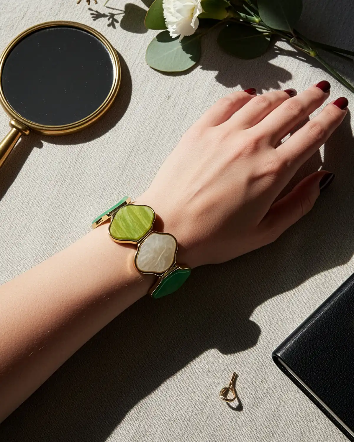 Gablonțuri - Brățară Magdy Inès vernil