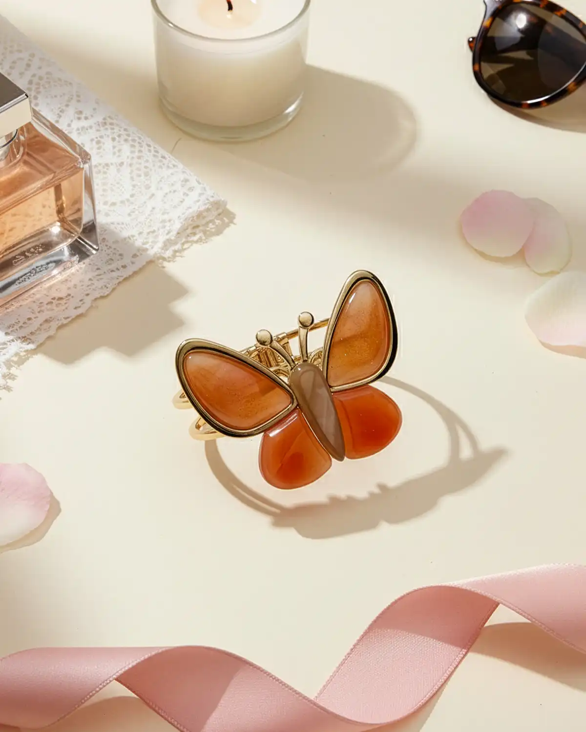 Gablonțuri - Brățară Magdy Tximeleta portocalie