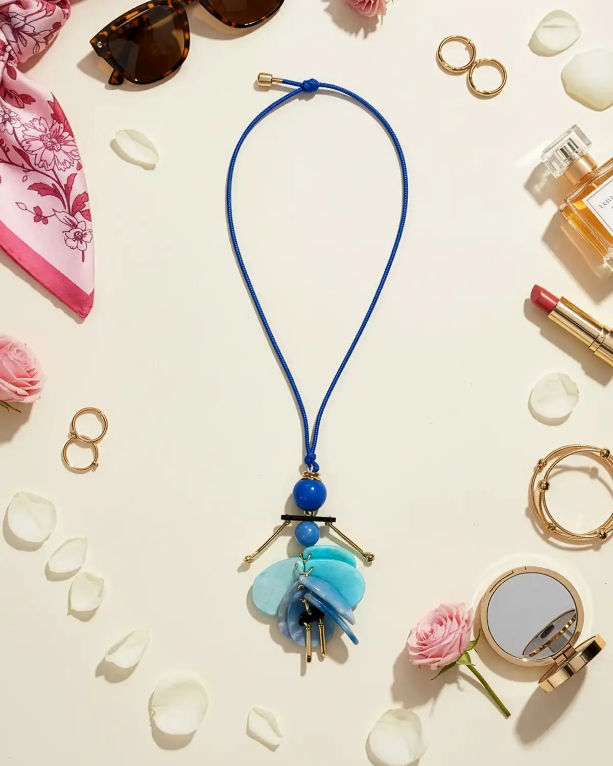 Gablonțuri - Colier Magdy Courchevel albastru