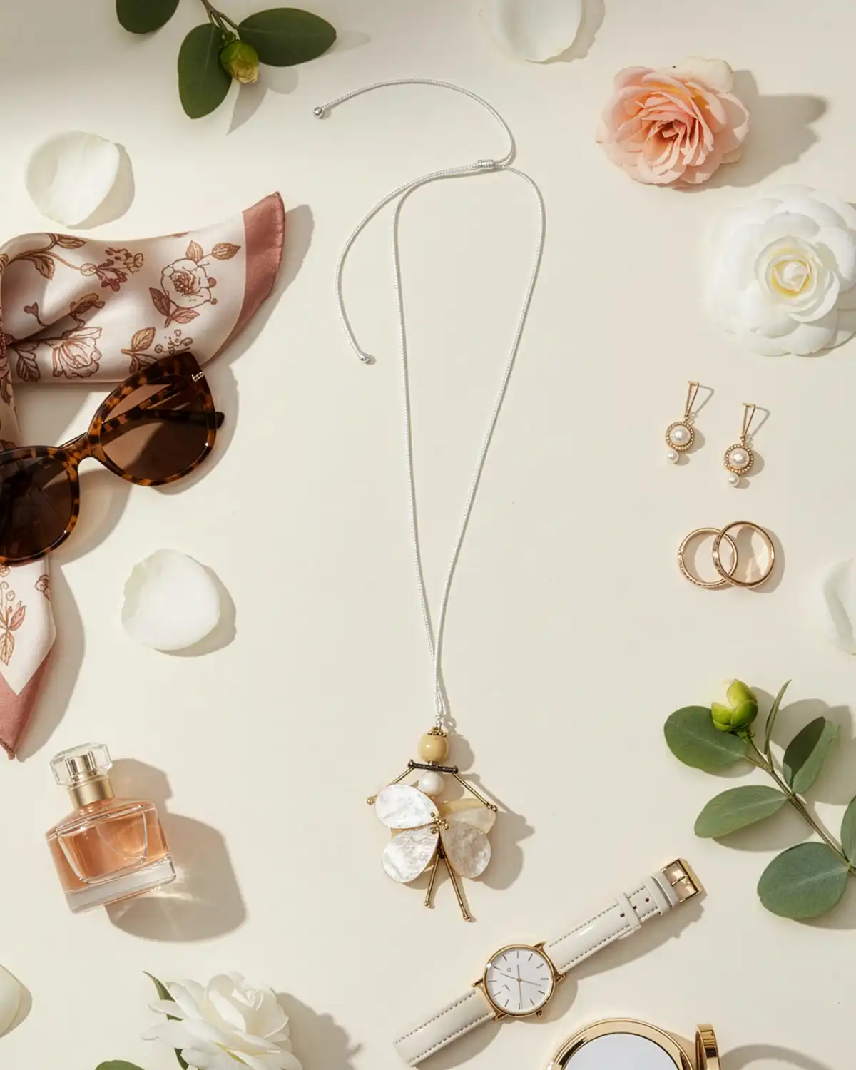 Gablonțuri - Colier Magdy Courchevel Altiport crem