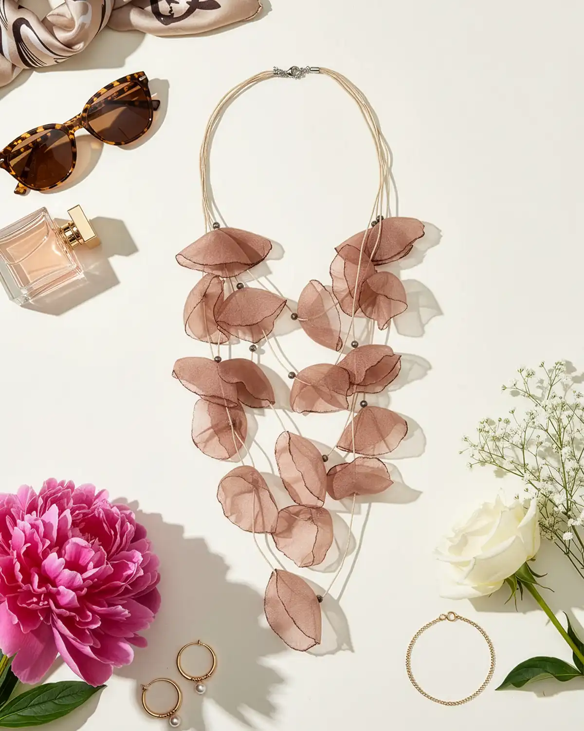 Gablonțuri - Colier Magdy Jardins d'Éze maro