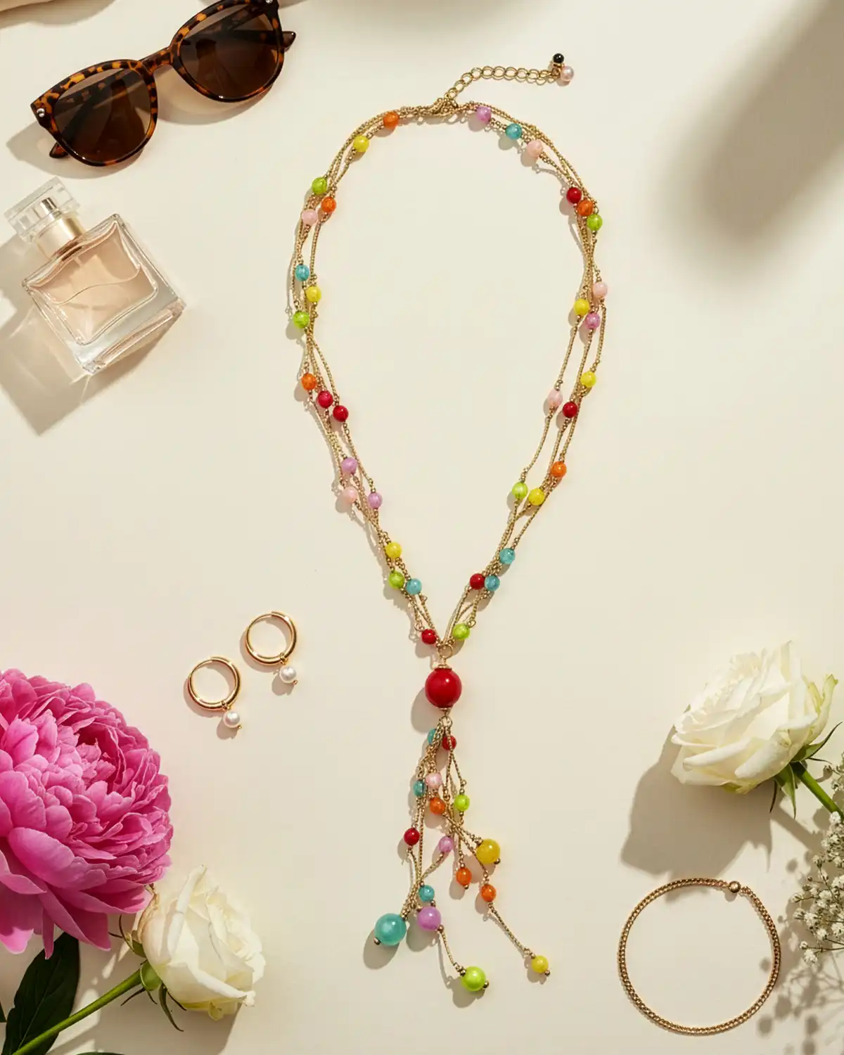 Coliere & Lanțuri - Colier Magdy Luce di Capri multicolor