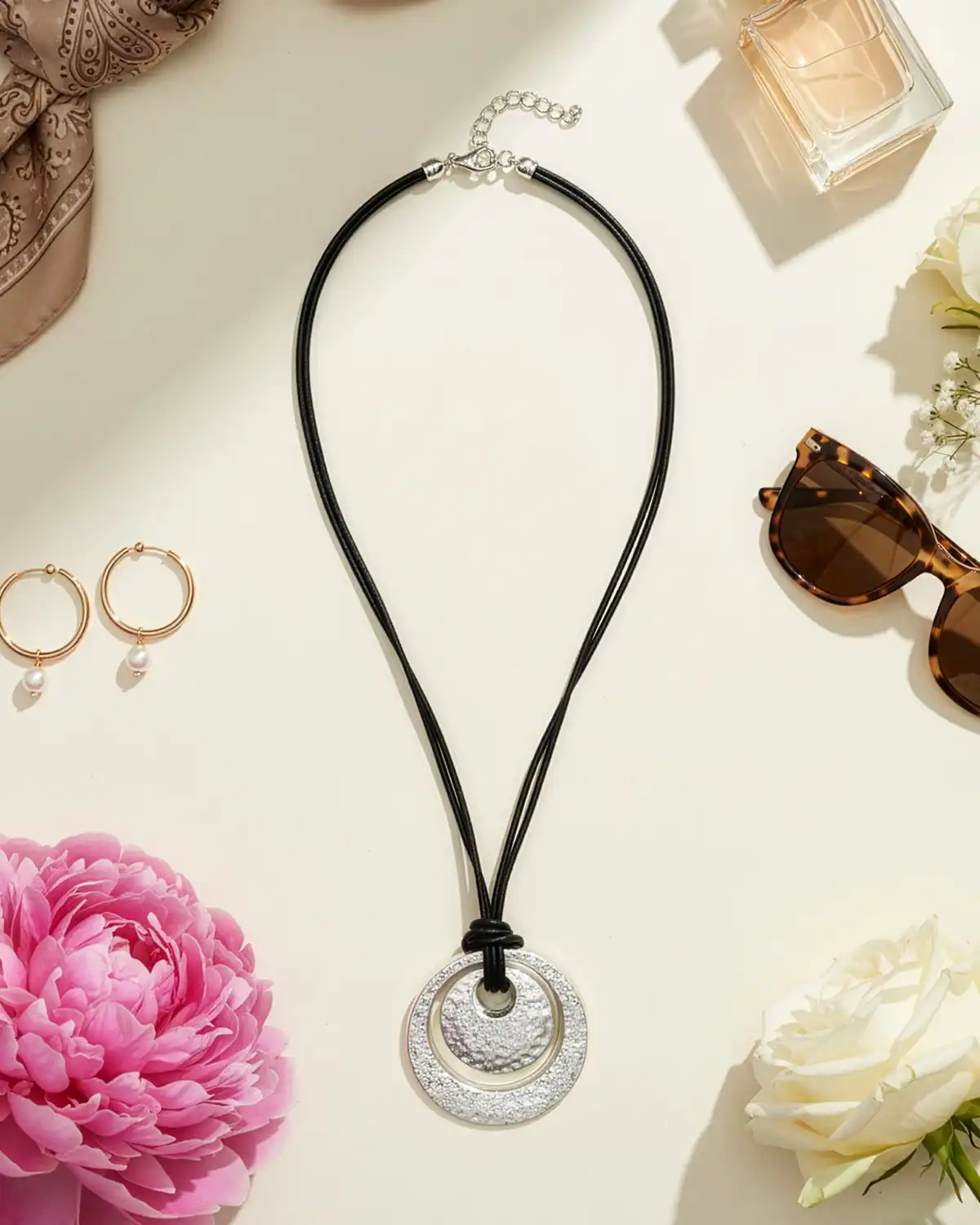 Coliere & Lanțuri - Colier Magdy Villa d'Este argintiu