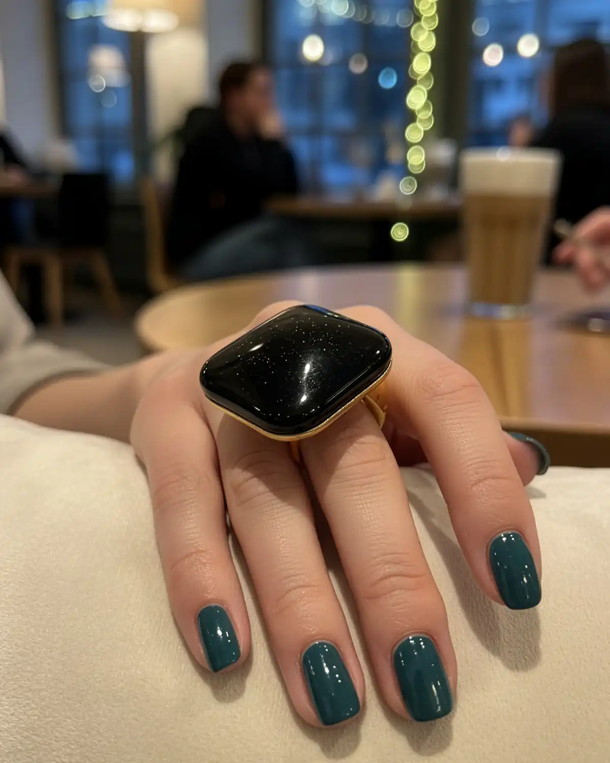 Gablonțuri - Inel Magdy Isolde negru