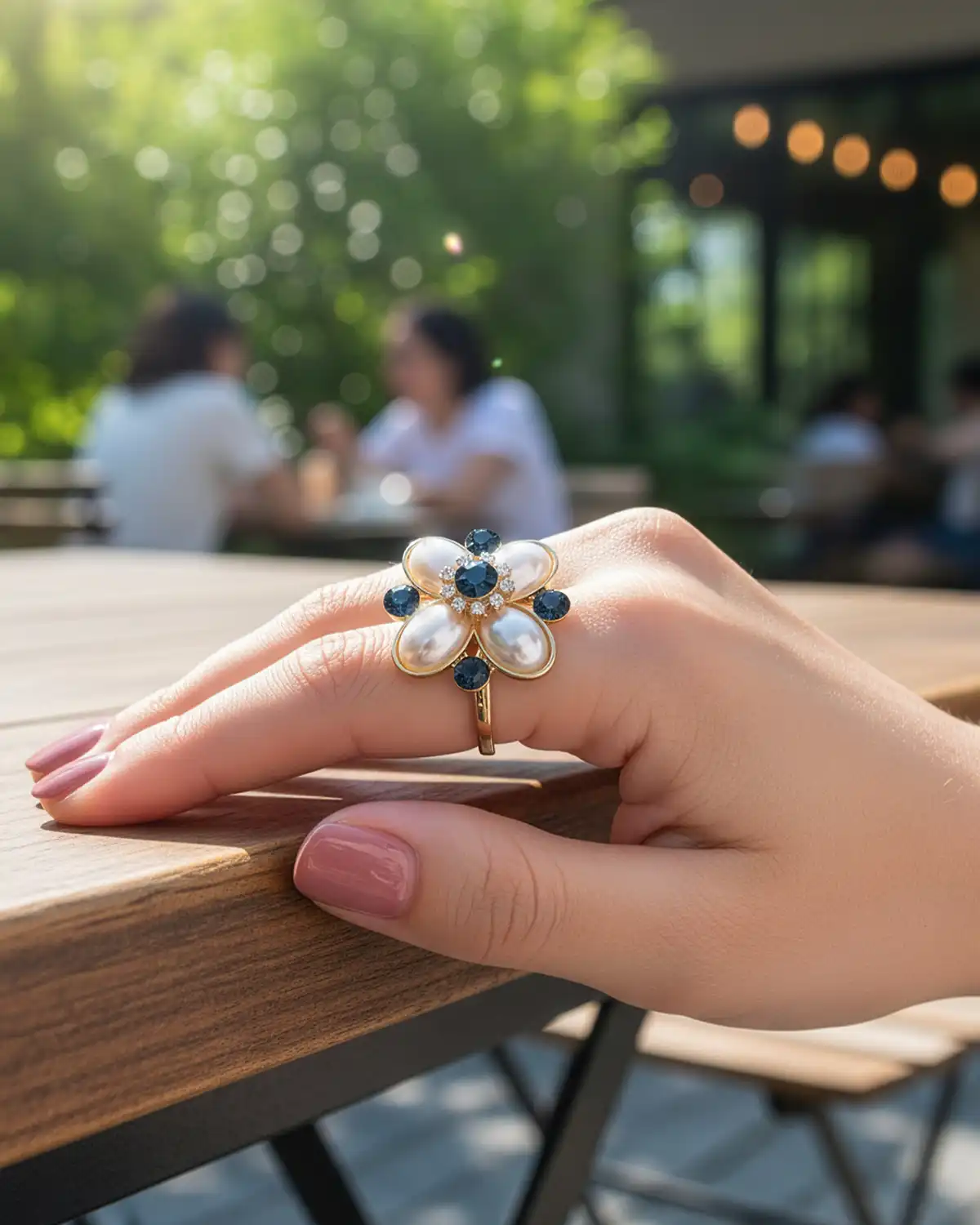 Gablonțuri - Inel Magdy Valdivian verde