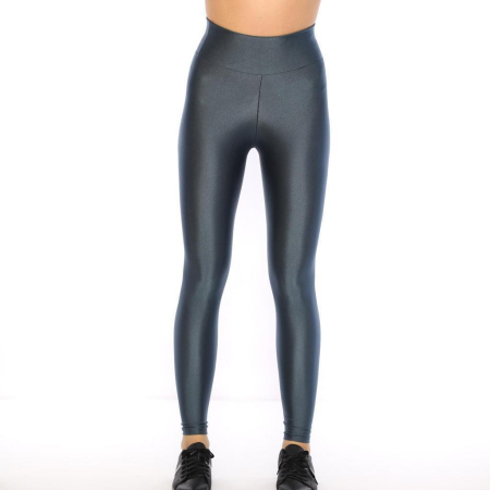 Colanti - Colanți damă lucioși cu talie înaltă Lady Hürrem, Culoare Antracit, material elastic, model sport-fashion