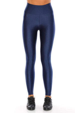 Colanti - Colanți damă lucioși cu talie înaltă Lady Hürrem, Culoare Bleumarin, material elastic, model sport-fashion